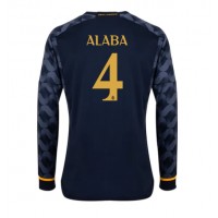 Real Madrid David Alaba #4 Bortatröja 2023-24 Långa ärmar